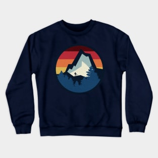 Cycling in mountains Crewneck Sweatshirt